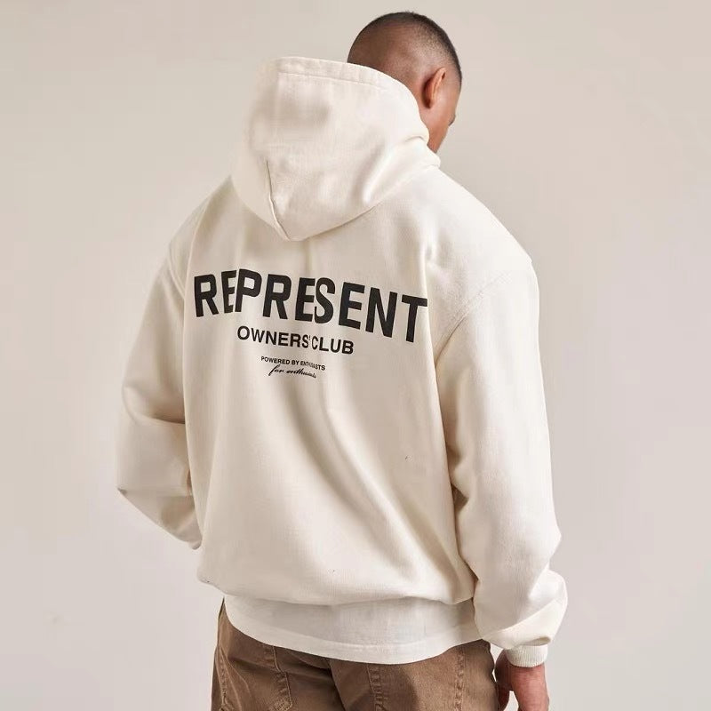 Loose Men's Couple Hooded Sweater - Bellarte Enchanté Loose Men's Couple Hooded Sweater